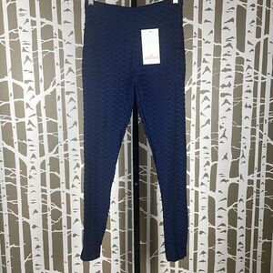 Leggings Park Active Wear High Rise Butt Enhancing Leggings NEW M Navy Blue